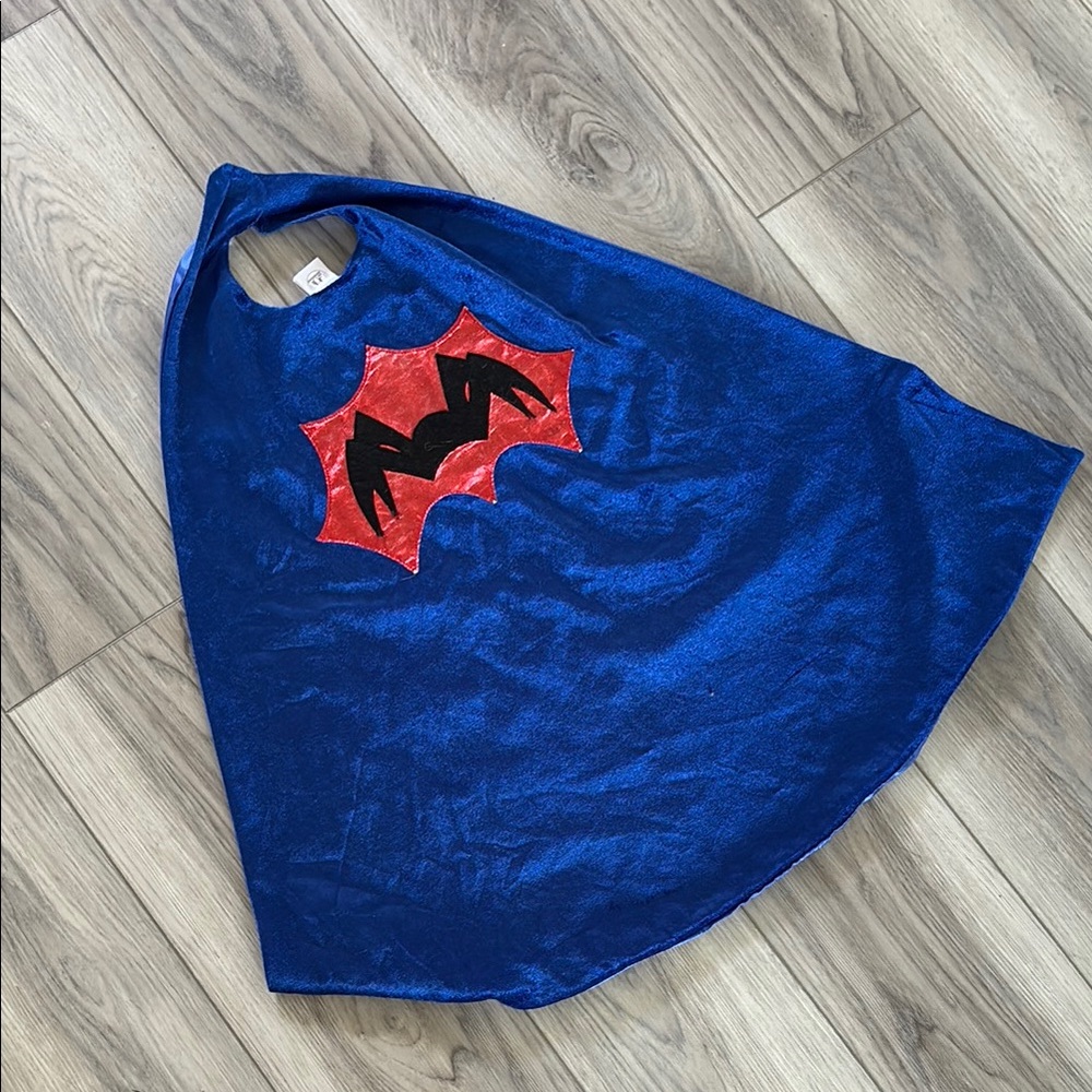 Blue and Red Superhero Cape for Kids